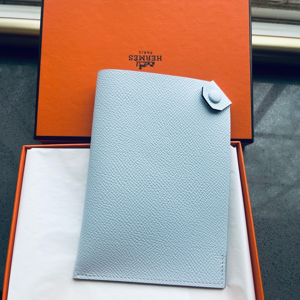 Hermes Passport Holder Limited Color T0 Bleu Brume